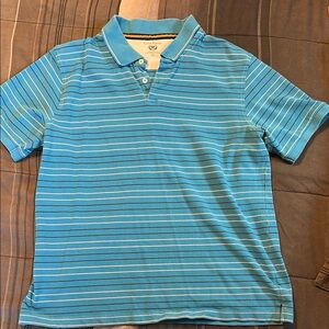 Blue Striped Polo Shirt